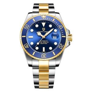 [미국배송] 남성용 시계 파가니 디자인 42MM 자동 기계식 스테인리스 스틸 방수 다이빙