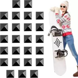 홀리마지 25개 스노보드 스톰프 패드 피라미드 스터드 미끄럼 방지 스키 그립 스파이크 - 부츠 지지를 위한