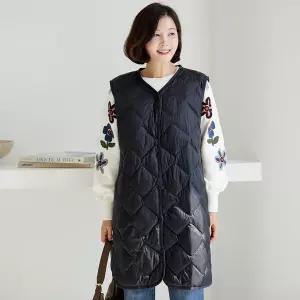 [김여사]김여사 (가을신상)(88) 덕다운 롱 패딩조끼 4VE510119