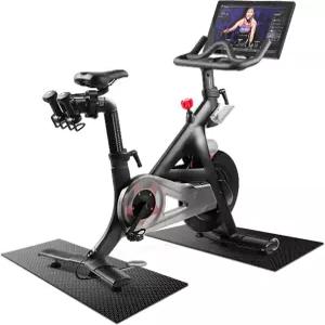 LM 바디케어 자전거 매트 카펫 및 원목 바닥용 운동 쿠션 처리 블랙