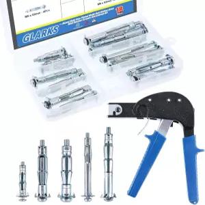 몰리 볼트 중공 드라이브 벽 앵커 나사가 있는 글락스 헤비 듀티 건 월 금속 세팅 도구 캐비티 석고보드