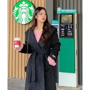 무배 루즈핏 핸드메이드 울 코트 워너비뮤즈 (42352463)