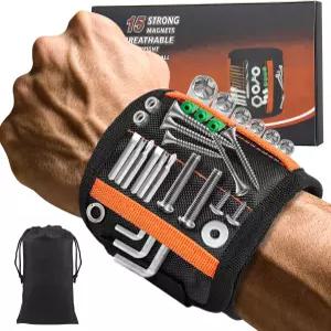 나사 못 드릴 비트를 고정할 수 있는 15개의 강력한 자석이 마그네틱 손목밴드 아빠 남편 핸디맨 또는