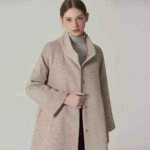 르오트 최초가 158000원LeOT 소프트 앙고라 하이넥 울 미디 코트