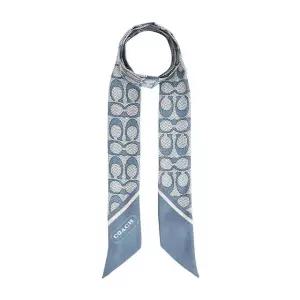 코치 시그니처 여성 실크 스키니 스카프 C2783 LDE