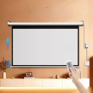 전동스크린 고화질 72인치 강의실 유리섬유 4K 빔프로젝터 미니빔 60