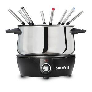 스타프릿 일렉트릭 퐁듀 12PC 세트 - 3L - 퀵 릴리스 마그네틱 코드 - 1500W - 치즈 & 초콜릿에 완벽합니다