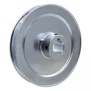 Saelno AB600-1 싱글 그루브 웹 시트 6인치 OD 1인치 보어 대 벨트 풀리 모터 카본 스틸 (A B 5L 4L