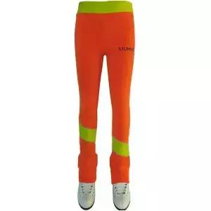 류후오 피겨 스케이팅 트레이닝복 소녀 오렌지 스티칭 다이아몬드 트레이닝 퍼포먼스