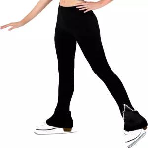 류후오 피겨 스케이팅 팬츠 트레이닝 레깅스 플리스 수트 여자 반짝이는 컬러 다이아몬드 편안함