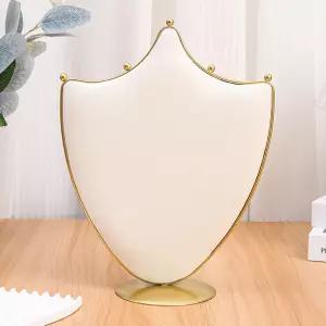 주얼리소품 진열대 스웨이드 골드 크라운 목걸이 거치대 진열목상 대형