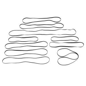 고탄성 고무 레코드 플레이어 교체용 턴테이블 벨트 세트 CD DVD 축음기 10 개