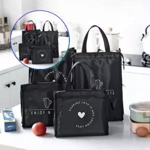 쌍문상회 선인장하트 204891 보온보냉가방2개세트 이유식도시락