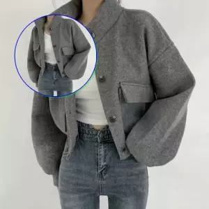 쌍문상회 데일리 아우터 가오리핏 모던 가을 크롭 봄 코트 여자