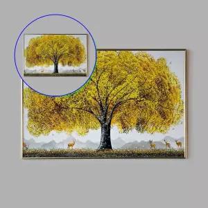 쌍문상회 돈들어오는그림 돈나무 풍수지리 액자 거실 사슴 화병도 청사과