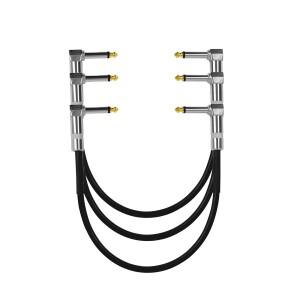 15/30/50cm 기타 효과 케이블 페달  코드 6.35mm 직각 금속 헤드 일렉트릭 와이어 내구성 액세서리