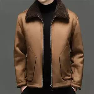 포뇨2 남친 양털 벨벳 코트 숄카라 재킷 슬림핏 폴라폴리스 보온 양면 OPH1