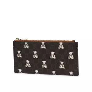 닥스 DCHO4F791W3 DAKS BEAR 브라운 패턴 소가죽 슬림 장지갑