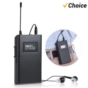 Takstar WPM-200 UHF 무선 오디오 시스템 리시버 LCD 디스플레이 이어폰 포함 6 채널 선택 가능 50m 변속기