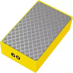 다이아몬드 핸드 패드 샌딩 블록 날카로운 유리 연마 폼 백킹 핸드헬드 샌딩용 대리석 타일 세라믹 (60 )