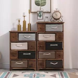 원목 서랍장 거실 수납장 틈새 침실 코너