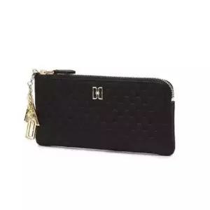 닥스 DCWA5F518BK 25FWLOUIS DD 블랙 로고패턴 소가죽 슬림 지퍼장지갑