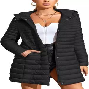 벨리베라 여성용 퀼트 경량 패딩 재킷 겨울 코트 롱 버블