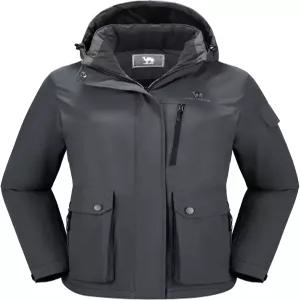 카멜 크라운 여성 방수 스키 재킷 따뜻한 겨울 스노우 코트 하이킹 윈드브레이커 후드 아웃도어 스노보드