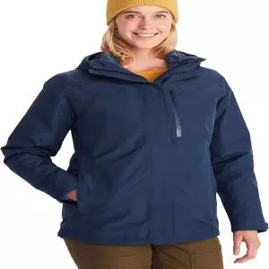 MARMOT 여성용 램블 3-in-1 구성 요소 재킷 - 후드가 있는 재활용 방수 쉘과 탈착식 단열 보온 R 라이너
