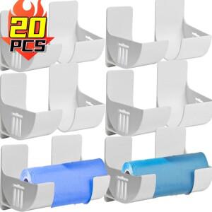 벽걸이 형 쓰레기 봉투 디스펜서 폐기물 롤 홀더 컨테이너 자체 접착 랙 신선한 필름 보관함 선반