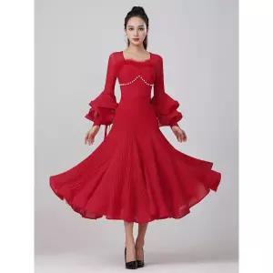 스포츠 댄스복 왈츠 모던 댄스스포츠 댄스상의 연습복 바지