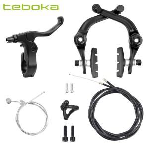 테보카 BMX 자전거 후방 브레이크 세트 알루미늄 합금 우측 레버 케이블  패드 포함 림 U