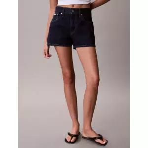 [롯데백화점]캘빈클라인 여성 CK 미니 데님 쇼츠 청반바지 인디고블루 47F768G (47F768G-GWI)