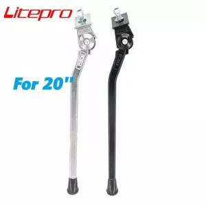 Litepro 접이식 자전거 킥스탠드 알루미늄 합금 블랙 실버 다혼 Sp8 kaa084 용 20 인치