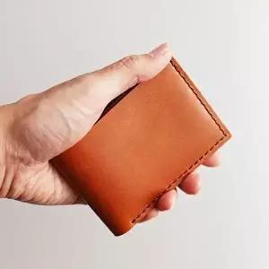 [셀러허브 패션]수제 지폐높이 가죽 지갑 베지터블 투톤브라운 (11447677A)