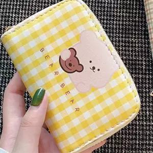 여중생 포토카드 학생증 곰돌이 카드지갑 철친선물 귀여운