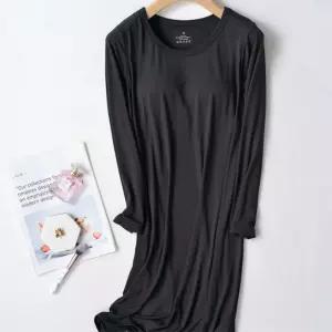 엄마 브라캡있는 얇고 가벼운 원피스 잠옷 홈웨어 아줌마