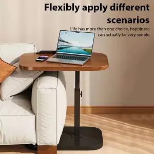 높이 조절 가능한 사이드 테이블 휴대용 데스크 커피/오후 차 기숙사 책상 가정용 침대 옆 소파 사무실