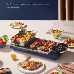 영국 플러그 고출력 전기 베이킹 트레이 냄비 린스 및 그릴 통합 가정용 다기능 요리 포