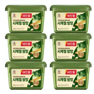 해찬들 사계절 쌈장 500g 6개