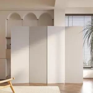 4폭 병풍 접이식 등나무 거실 파티션 칸막이 무지 합판 인테리어 가림막