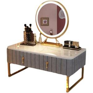 좌식화장대 소형 수납 플립 공주 있는 메이크업 거울없음 베이 40CM60 엔드 테이블