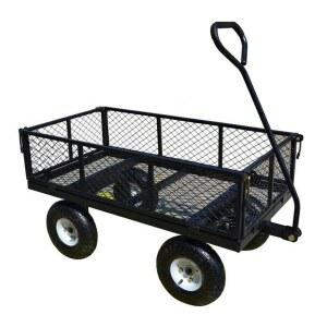 캠핑웨건 철제 캠핑용 평상형 식당 수거함 구루마 모델 간식 이동형 우드 회전 원형