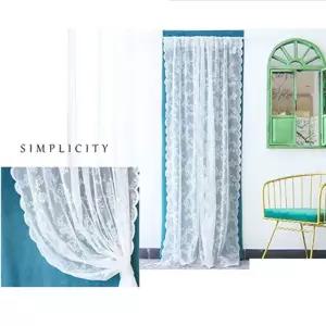 여름 미니 하얀 화이트커텐 러블리한 쉬폰 1+1 이쁜 먼지없는