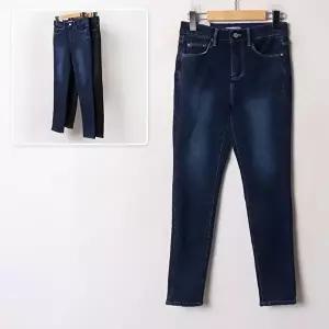 [셀러허브 패션]고탄력 스판 기모 스키니진 312B635S 빅사이즈 여성 (11745652A)