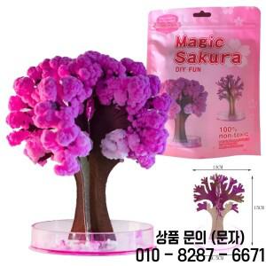 DIY 성장 나무 종이 사쿠라 크리스탈 데스크탑 벚꽃 장난감 선물 노벨티 과학 탐험