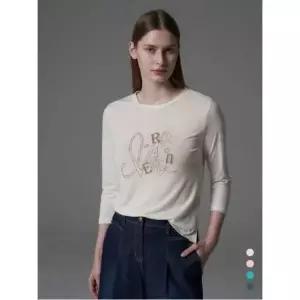 올리비아로렌 린넨 7부 티셔츠 VOBAL5M3131