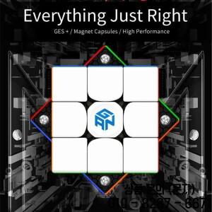 Picube 마그네틱 매직 큐브 GAN356M 3x3x3 속도 M 퍼즐 GES