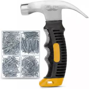 Mr. Pen- 네일 모음 키트와 8온스 작은 망치 사진 걸이용 600개 못 망치와 세트 걸이 키트