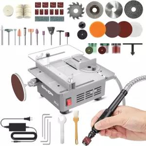 미니 테이블 톱 속도와 각도를 조절할 수 있는 공예용 신피오데 다기능 데스크탑 휴대용 목재 아크릴